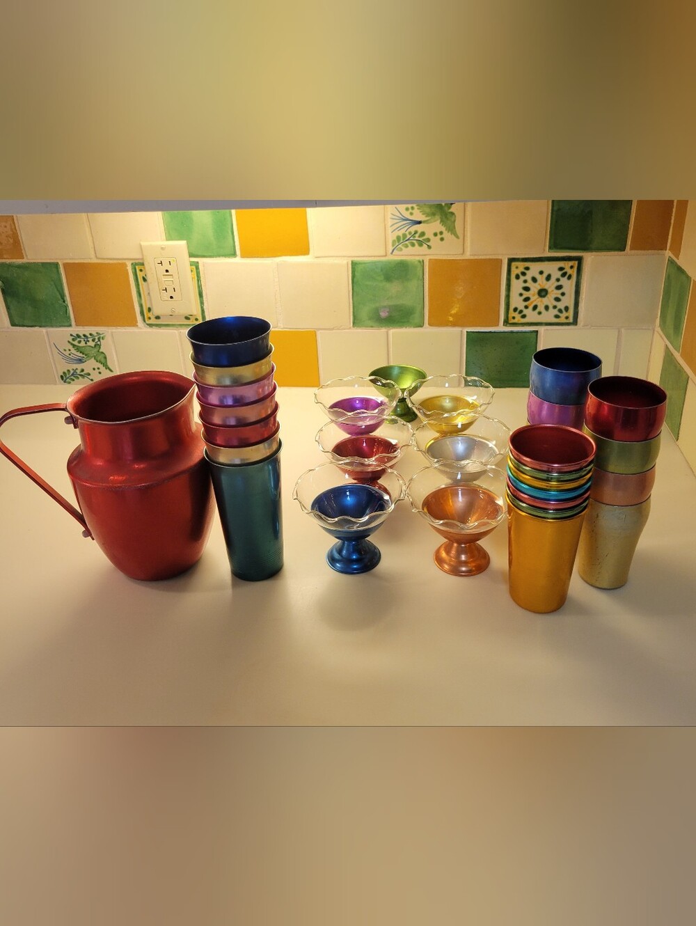 Heller Mid-Century  36 Piece Bundle Deal Of Tumblers And Desert Dishes